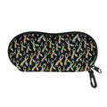 Autism Awareness Ribbon Pattern Print Glasses Case