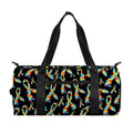 Autism Awareness Ribbon Pattern Print Gym Bag
