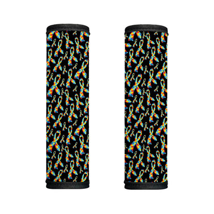 Autism Awareness Ribbon Pattern Print Handle Covers