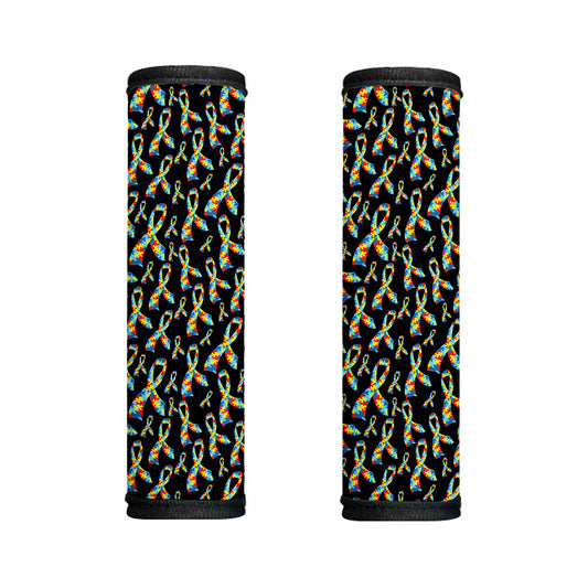 Autism Awareness Ribbon Pattern Print Handle Covers