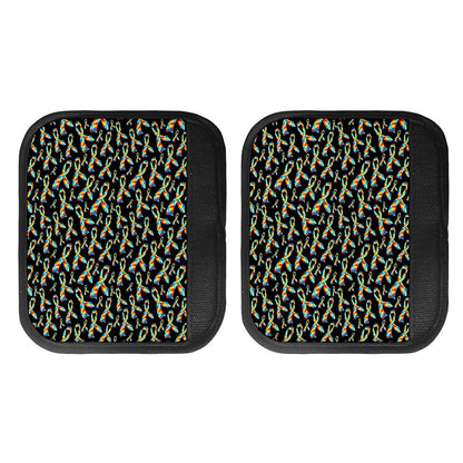 Autism Awareness Ribbon Pattern Print Handle Covers