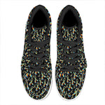 Autism Awareness Ribbon Pattern Print High Top Leather Sneakers
