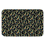 Autism Awareness Ribbon Pattern Print Indoor Door Mat