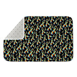 Autism Awareness Ribbon Pattern Print Indoor Door Mat