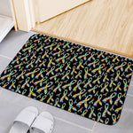 Autism Awareness Ribbon Pattern Print Indoor Door Mat