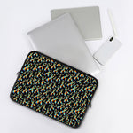 Autism Awareness Ribbon Pattern Print Laptop Sleeve