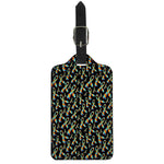 Autism Awareness Ribbon Pattern Print Luggage Tag