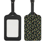 Autism Awareness Ribbon Pattern Print Luggage Tag