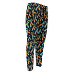 Autism Awareness Ribbon Pattern Print Men's Compression Pants