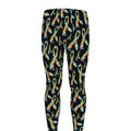 Autism Awareness Ribbon Pattern Print Men's Leggings