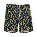 Autism Awareness Ribbon Pattern Print Men's Athletic Shorts