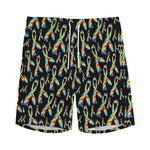 Autism Awareness Ribbon Pattern Print Men's Sports Shorts