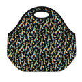 Autism Awareness Ribbon Pattern Print Neoprene Lunch Bag