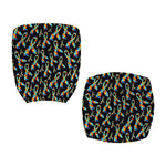Autism Awareness Ribbon Pattern Print Office Chair Cover