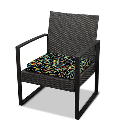 Autism Awareness Ribbon Pattern Print Outdoor Seat Cushion Cover