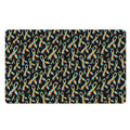 Autism Awareness Ribbon Pattern Print Polyester Doormat