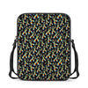 Autism Awareness Ribbon Pattern Print Rectangular Crossbody Bag