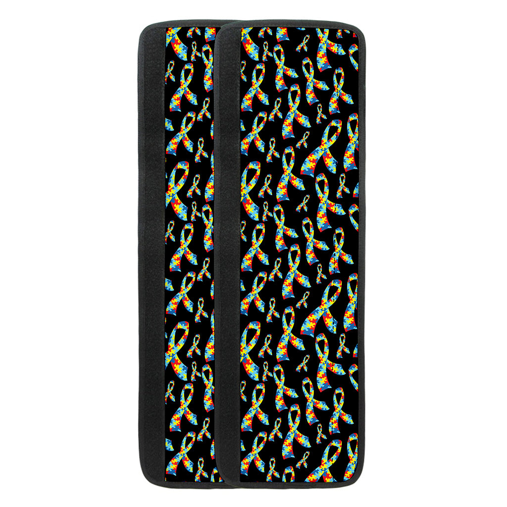 Autism Awareness Ribbon Pattern Print Refrigerator Handle Covers
