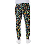 Autism Awareness Ribbon Pattern Print Scuba Joggers