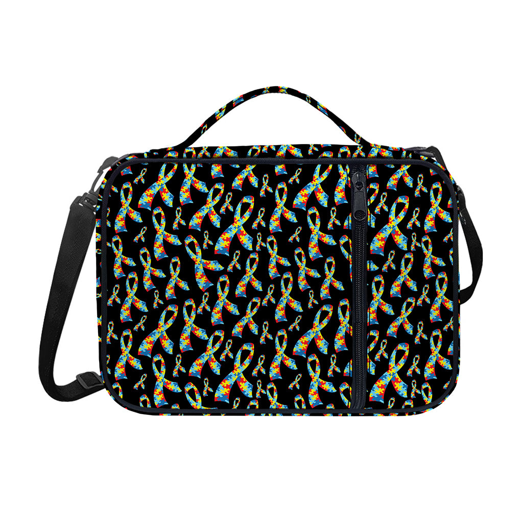 Autism Awareness Ribbon Pattern Print Shoulder Strap Bible Bag