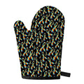 Autism Awareness Ribbon Pattern Print Single Oven Mitt