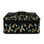 Autism Awareness Ribbon Pattern Print Small Lunch Bag