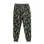 Autism Awareness Ribbon Pattern Print Sweatpants