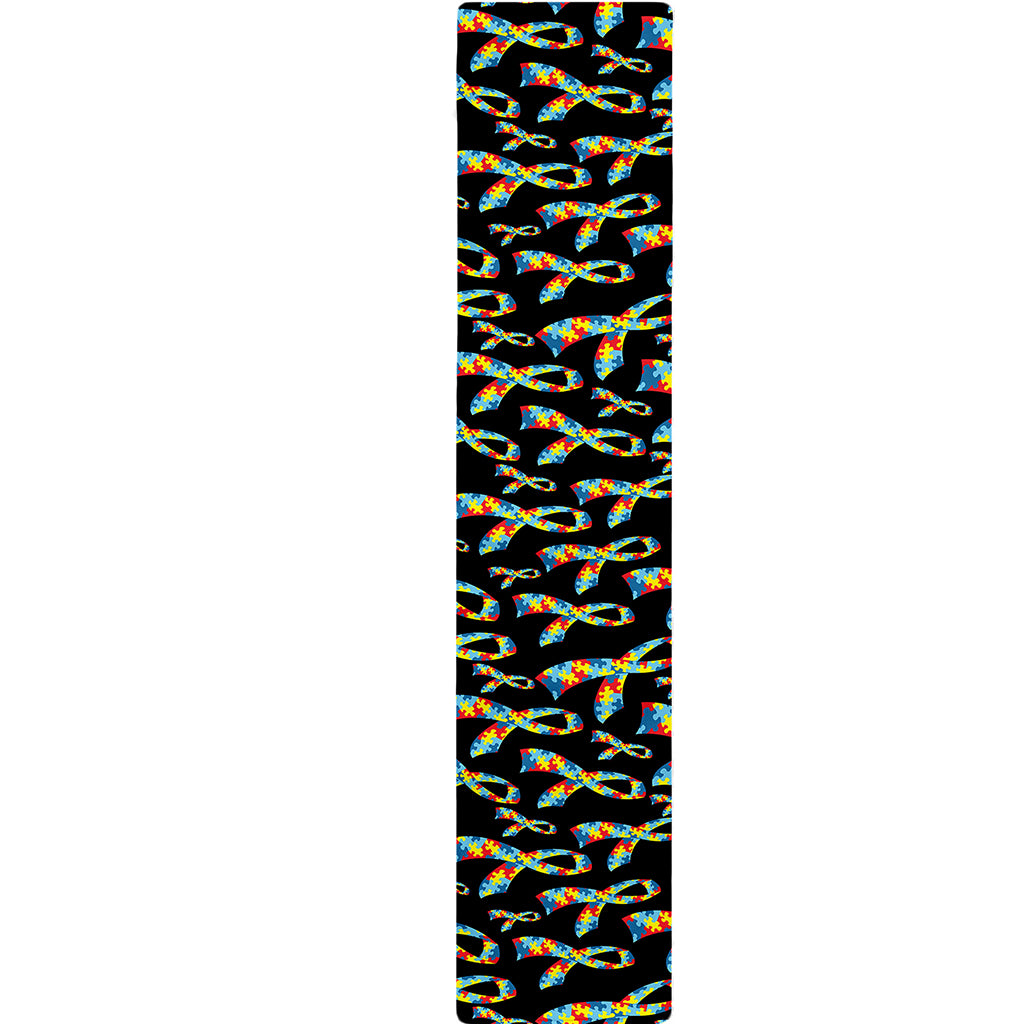 Autism Awareness Ribbon Pattern Print Table Runner