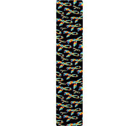 Autism Awareness Ribbon Pattern Print Table Runner