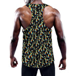 Autism Awareness Ribbon Pattern Print Training Tank Top