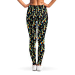 Autism Awareness Ribbon Pattern Print Women's Leggings