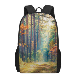 Autumn Forest Print 17 Inch Backpack