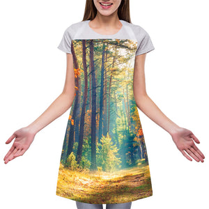 Autumn Forest Print Adjustable Apron