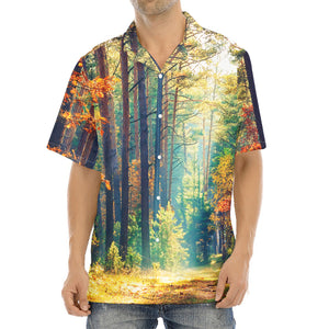 Autumn Forest Print Aloha Shirt