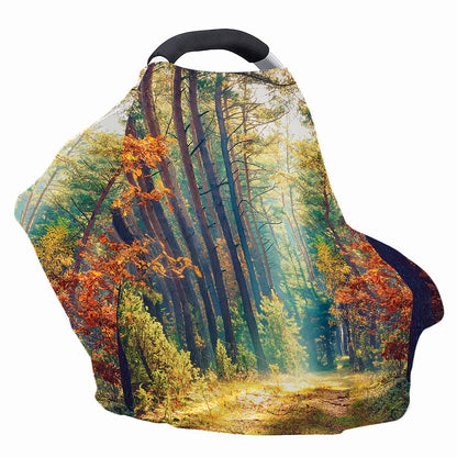 Autumn Forest Print Baby Seat Cover