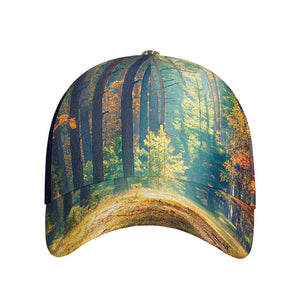 Autumn Forest Print Baseball Cap
