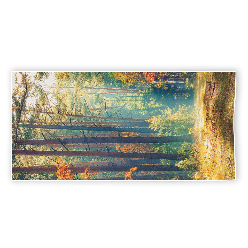 Autumn Forest Print Beach Towel