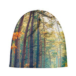 Autumn Forest Print Beanie