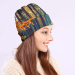 Autumn Forest Print Beanie