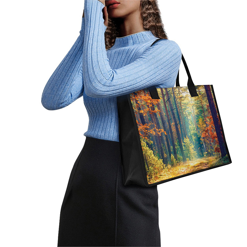 Autumn Forest Print Canvas Tote Bag