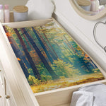 Autumn Forest Print Changing Pad Cover