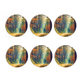 Autumn Forest Print Coaster Set