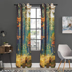 Autumn Forest Print Curtain