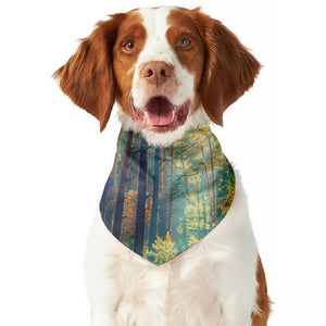 Autumn Forest Print Dog Bandana