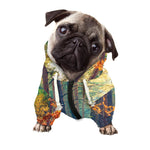 Autumn Forest Print Dog Zip Up Hoodie