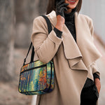 Autumn Forest Print Double Strap Bible Bag