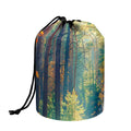 Autumn Forest Print Drawstring Makeup Bag