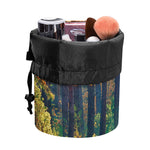 Autumn Forest Print Drawstring Makeup Bag