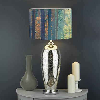Autumn Forest Print Drum Lamp Shade