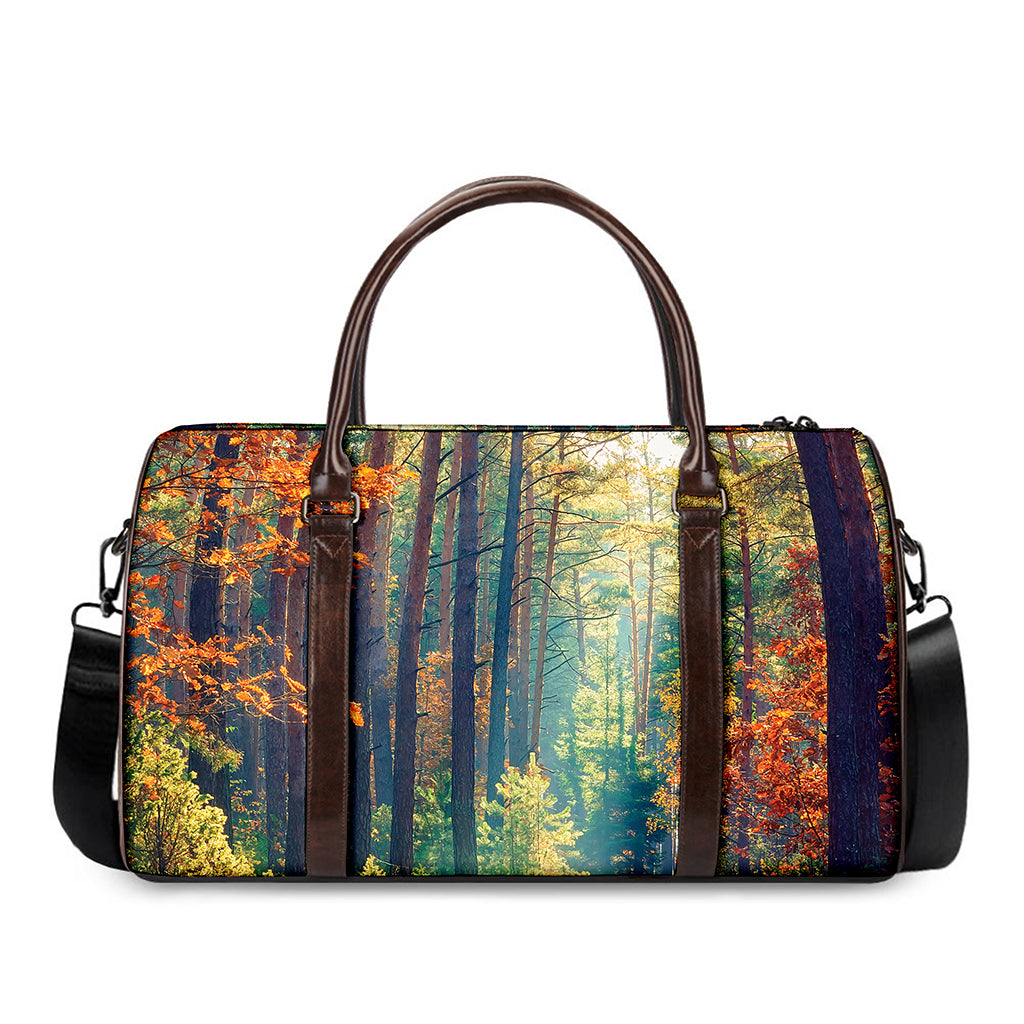 Autumn Forest Print Duffle Bag